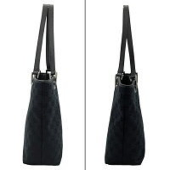 GUCCI GG canvas tote bag black handbag mini - Picture 3 of 16
